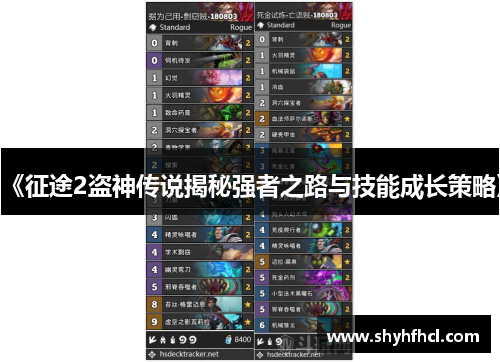 《征途2盗神传说揭秘强者之路与技能成长策略》